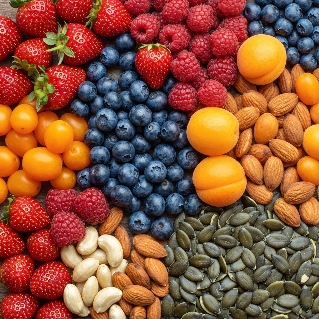 Vitamins and minerals in foods